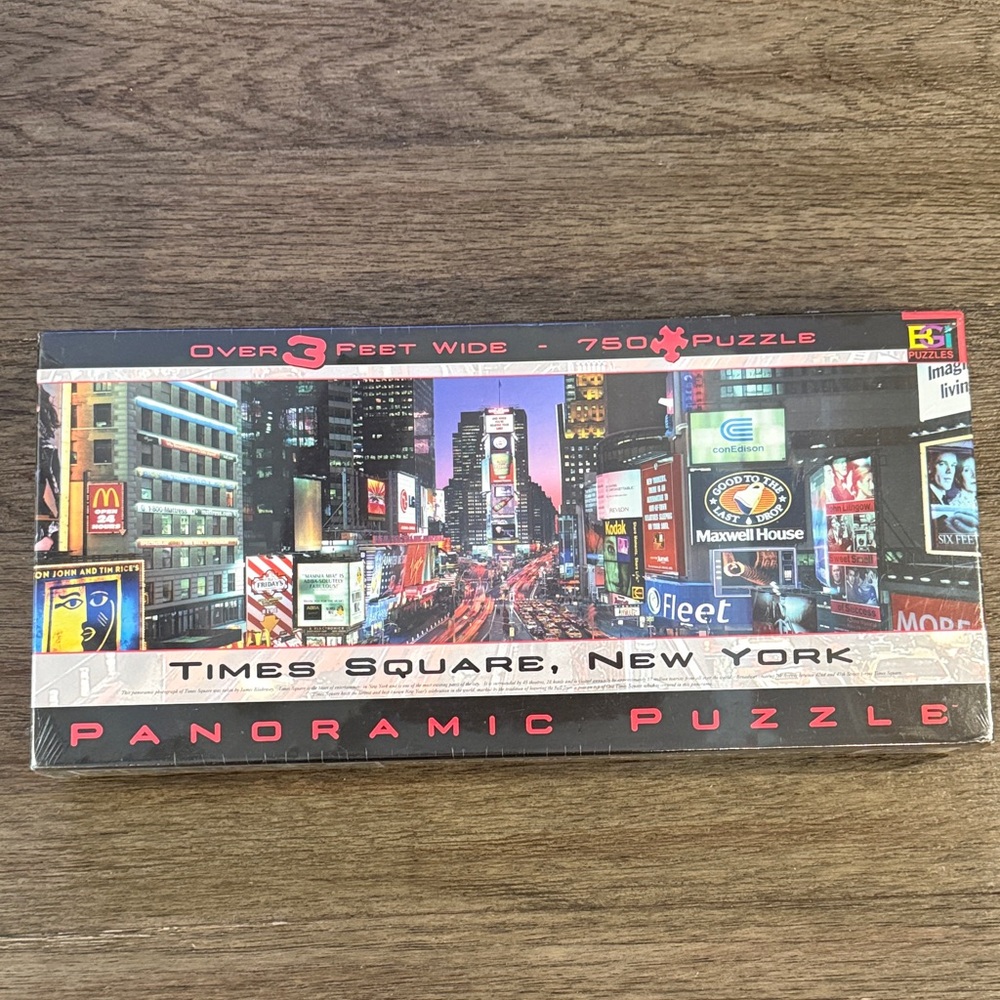 Times Square New York Panoramic Puzzle 750 Pieces NEW
